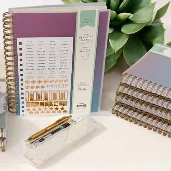 BellaRosaMariaBoutique Exclusive 2026 Planner Set - Aurora Twilight Gradient - Picture 15 of 16